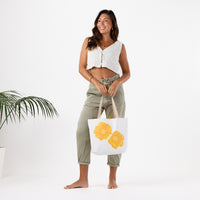 ALOHA COLLECTION REVERSIBLE TOTE / PUA ILIMA / GOLDEN