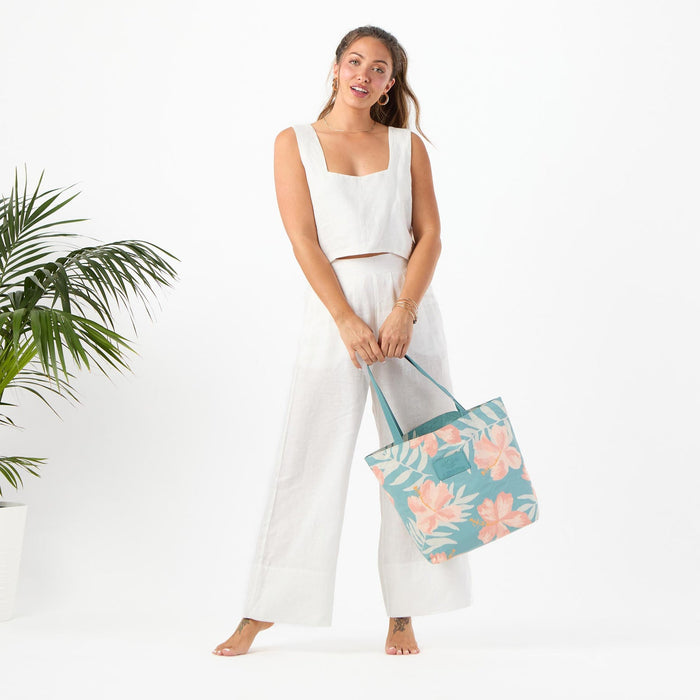 ALOHA COLLECTION REVERSIBLE TOTE / ADRIFT / PINK SALT TIDE