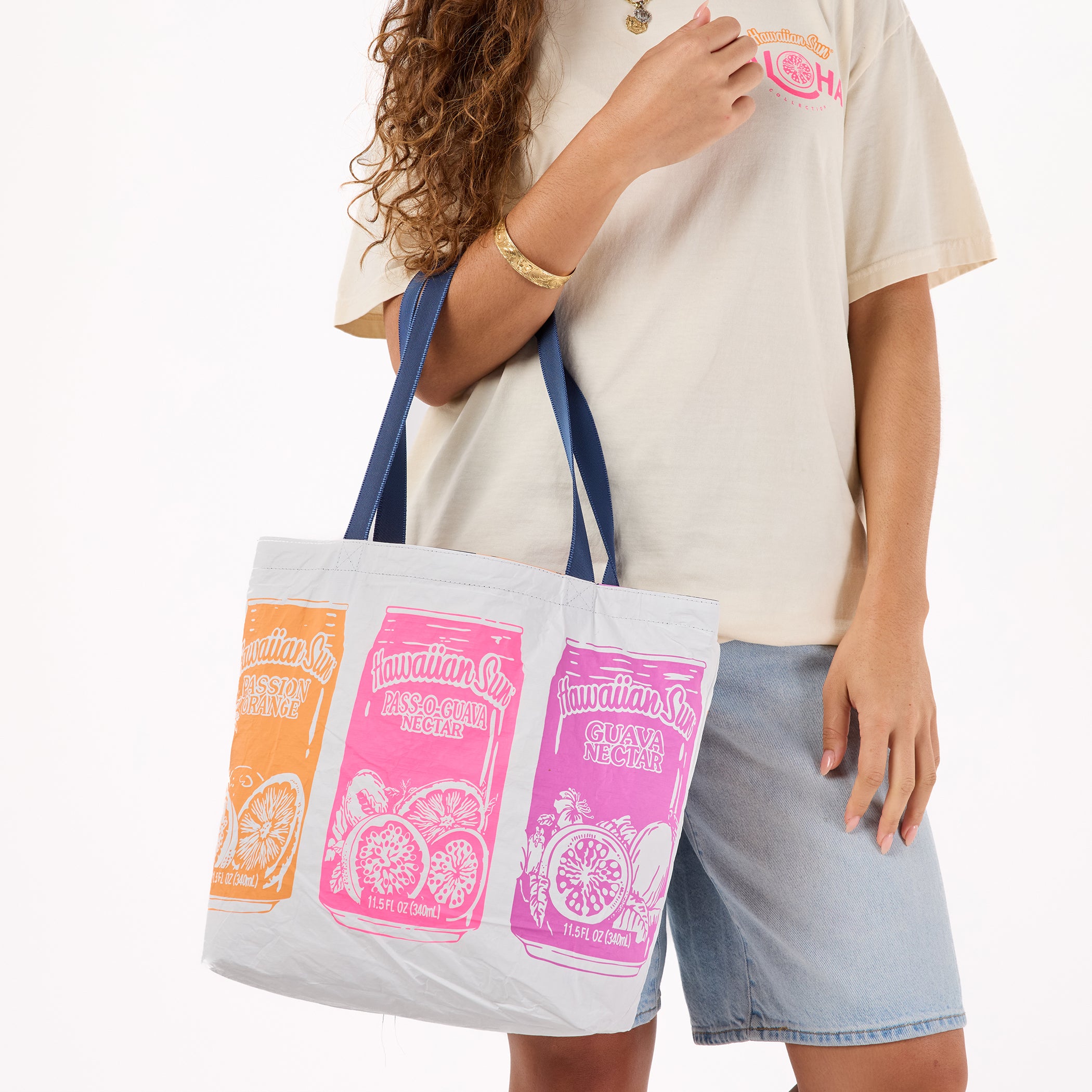 ALOHA COLLECTION REVERSIBLE TOTE / HAWAIIAN SUN SUMMERTIME / POG