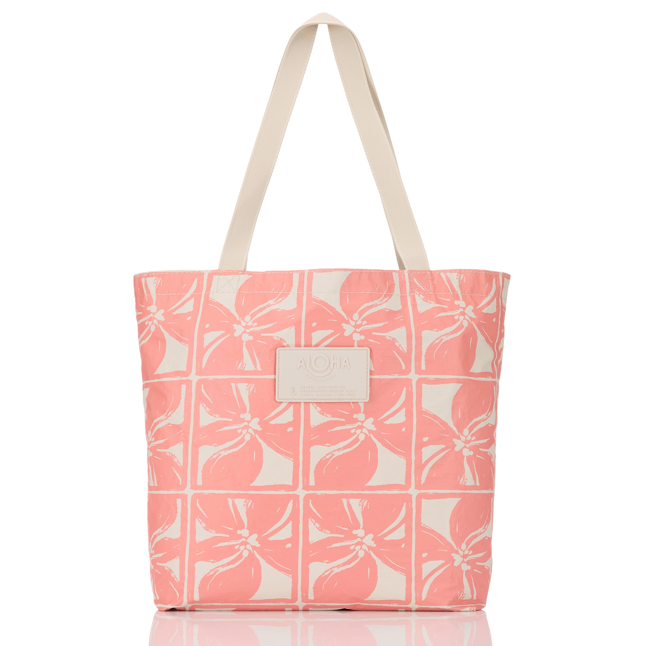 ALOHA COLLECTION REVERSIBLE TOTE / LATTICE / SUN BAKED – Work It Out