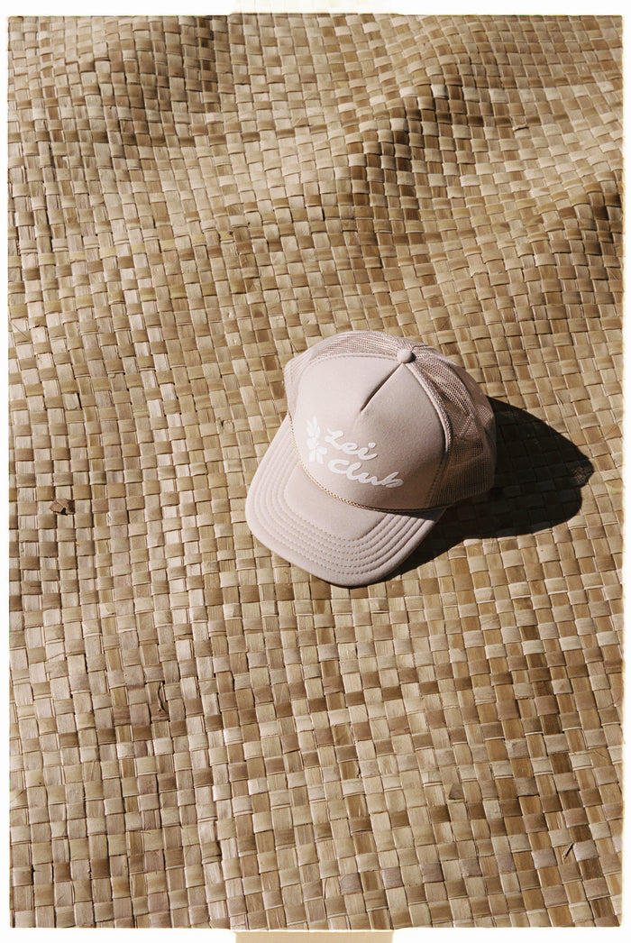 LEI CLUB LOGO TRUCKER HAT - HAUPIA ON SAND
