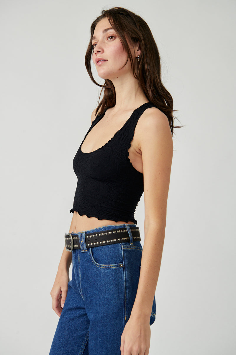 FREE PEOPLE HERE FOR YOU CAMI - BLACK 1648