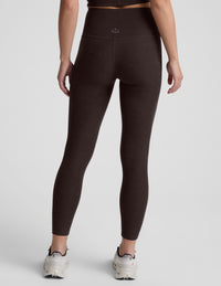 BEYOND YOGA SPACEDYE CAUGHT IN THE MIDI HIGH WAISTED LEGGING - DARK CHOCOLATE HEATHER SD3243 007J2
