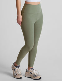 BEYOND YOGA SPACEDYE CAUGHT IN THE MIDI HIGH WAISTED LEGGING - GREY SAGE HEATHER SD3243