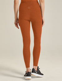 BEYOND YOGA CAUGHT IN THE MIDI HIGH WAISTED LEGGING - WARM CLAY HEATHER SD3243