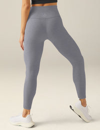 BEYOND YOGA AT YOUR LEISURE HIGH WAIST MIDI LEGGING - CLOUD GRAY HEATHER SD3463