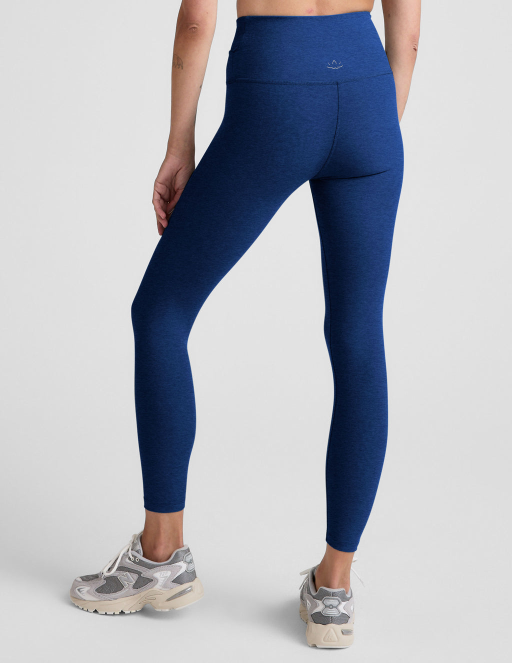 BEYOND YOGA AT YOUR LEISURE HIGH WAIST MIDI LEGGING - MARINE BLUE HEATHER SD3463