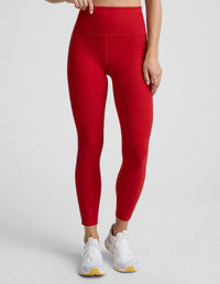 BEYOND YOGA SPACEDYE READY MIDI LEGGINGS - HOLLY RED HEATHER SD3563