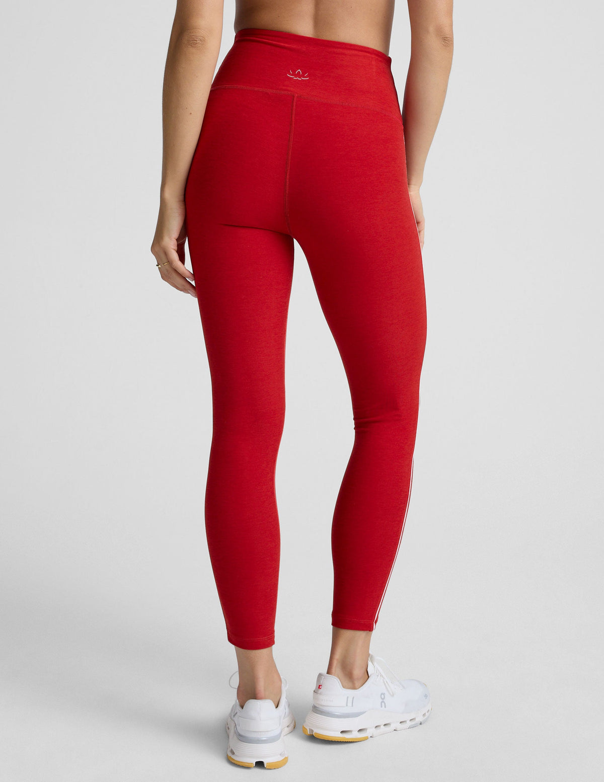 BEYOND YOGA SPACEDYE READY MIDI LEGGINGS - HOLLY RED HEATHER SD3563