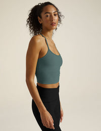 BEYOND YOGA SLIM RACERBACK CROPPED TANK -  STORM HEATHER SD4382