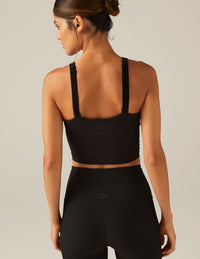 BEYOND YOGA SPACEDYE ALWAYS ON CROPPED TANK - DARKEST NIGHT SD4628