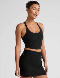 BEYOND YOGA SPACEDYE ON THE UP CROPPED TANK - DARKEST NIGHT 4712
