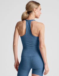 BEYOND YOGA SPACEDYE ON THE UP CROPPED TANK - WASHED DENIM 4712