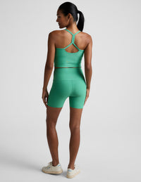 BEYOND YOGA SPACEDYE KEEP PACE 5" SHORT - BRIGHT EMERALD HEATHER 007LG