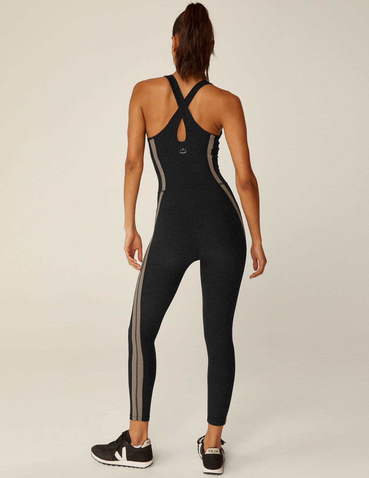 BEYOND YOGA SPACEDYE TOP LINE JUMPSUIT - DARKEST NIGHT BIRCH 6233