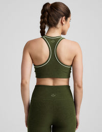 BEYOND YOGA SPACEDYE READY BRA - ARMY GREEN HEATHER SD8337