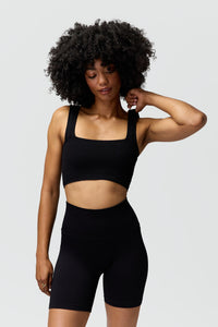 SPIRITUAL GANGSTER RIA SEAMLESS BRA - BLK