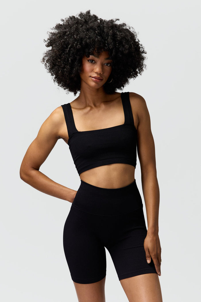 SPIRITUAL GANGSTER RIA SEAMLESS BRA - BLK