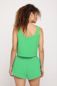 SPIRITUAL GANGSTER BREE BOXY TANK - PALM GREEN