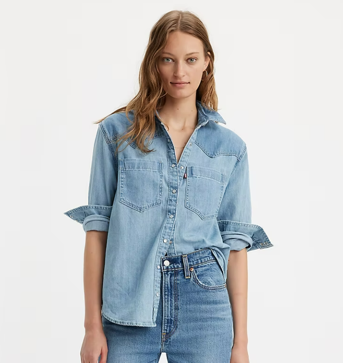 LEVIS TEODORA WESTERN SHIRT - DONE AND DUSTED 2