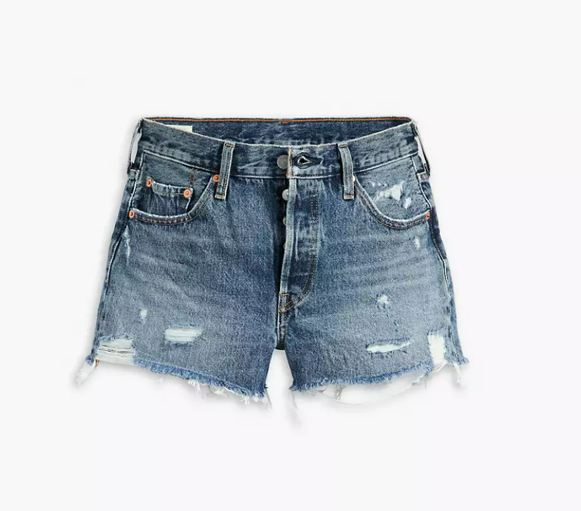 LEVIS 501 ORIGINAL HIGH RISE SHORTS - THE FUTURE IS NOW 0389