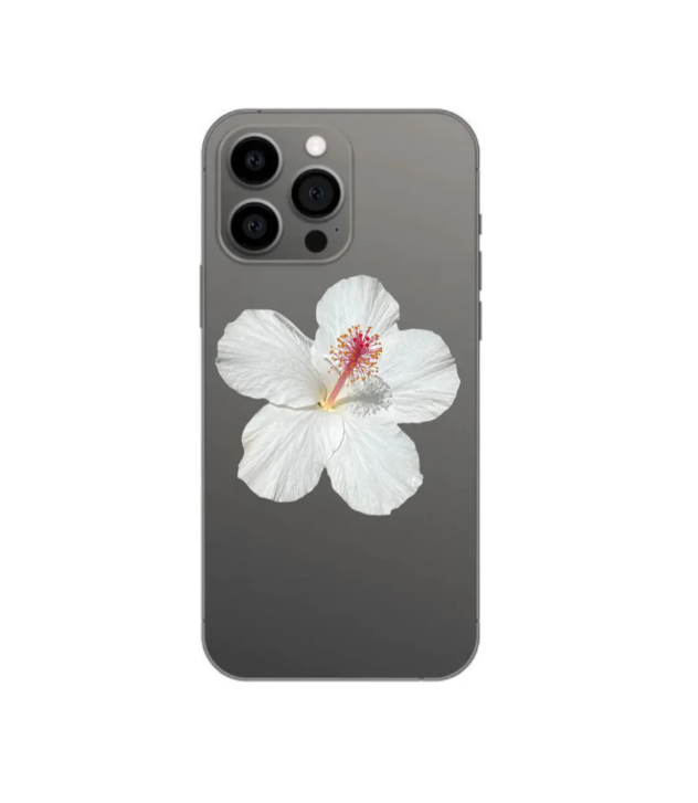 HAWAIIAN KINE PRODUCTS LLC PHONE GRIP - HIBISCUS - WHITE