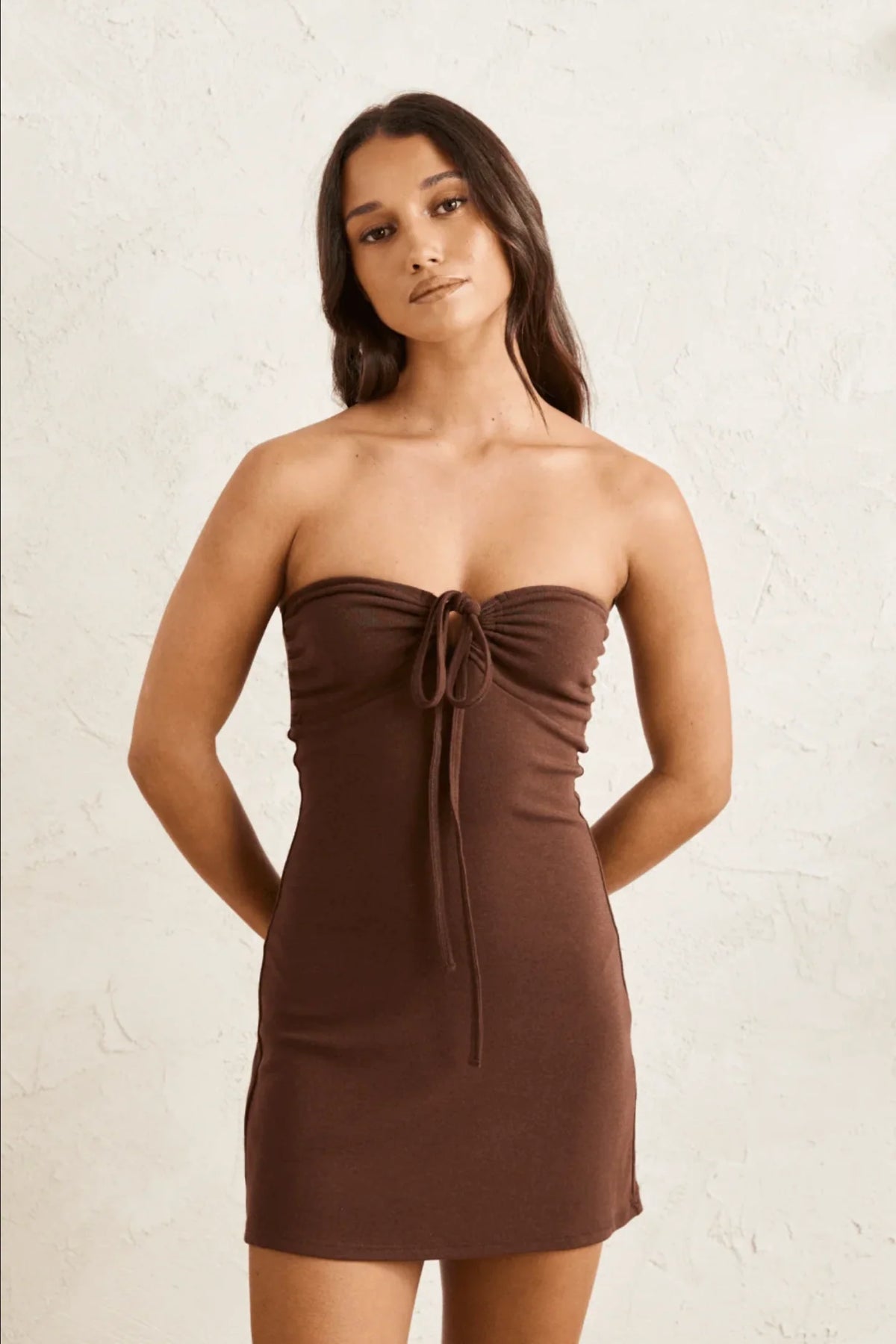 RHYTHM SIENNA MINI DRESS - CAFE