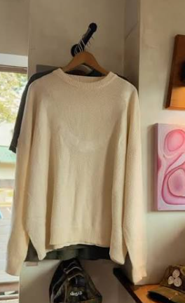 BYBYE STUDIO HALE COLLECTION EMBROIDERED LEI SWEATER