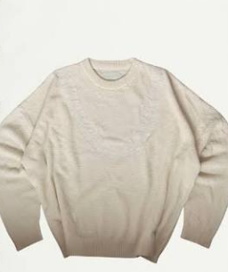 BYBYE STUDIO HALE COLLECTION EMBROIDERED LEI SWEATER