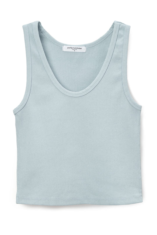 PERFECT WHITE TEE BLONDIE TANK - CELESTIAL BLUE T72