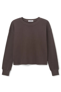 PERFECT WHITE TEE THE CROSBY PULLOVER SWEATSHIRT - CAFE T92