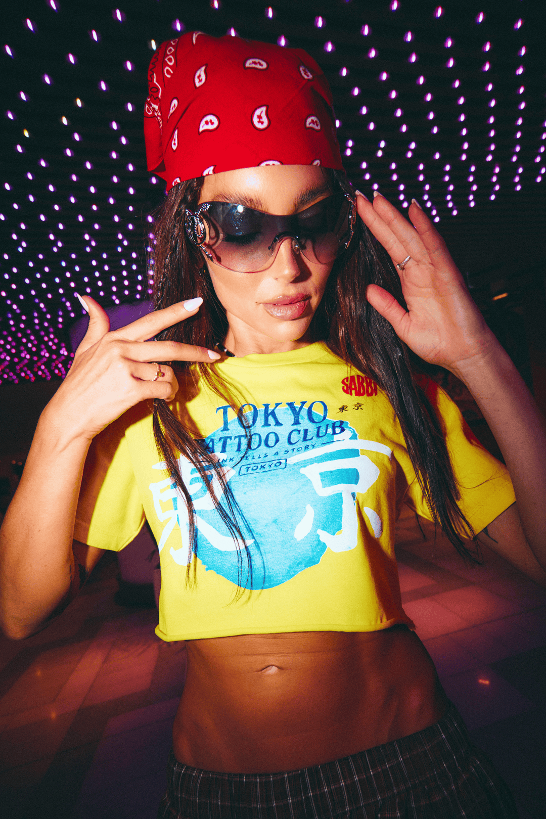 SABBI TATTOO CLUB CROP - YELLOW