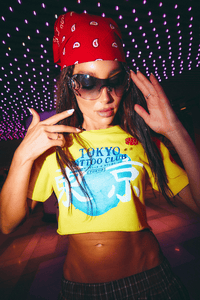 SABBI TATTOO CLUB CROP - YELLOW