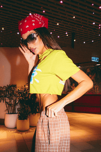 SABBI TATTOO CLUB CROP - YELLOW