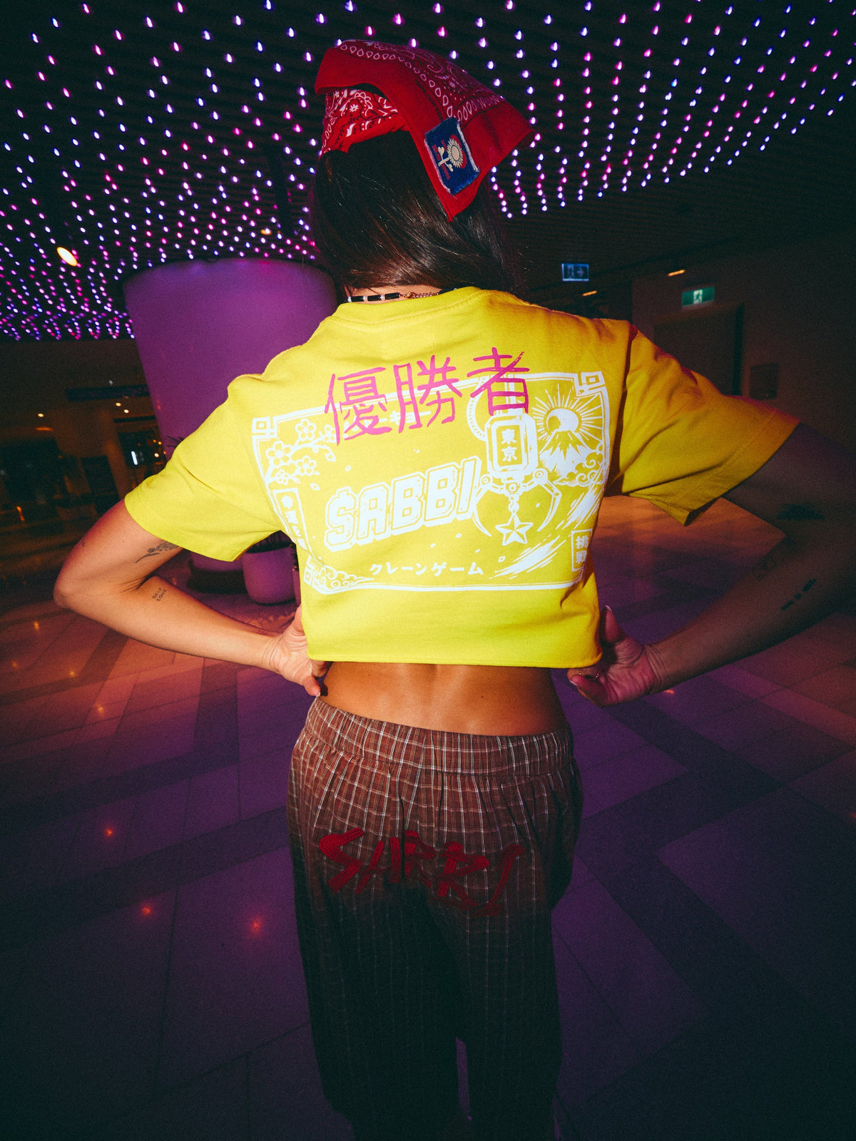 SABBI TATTOO CLUB CROP - YELLOW