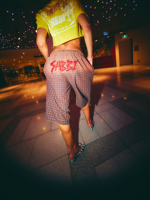 SABBI TOKYO PLAID JORT