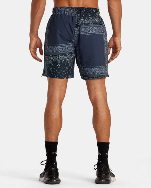 RVCA YOGGER STRETCH ELASTIC SHORTS 17" - WBV6