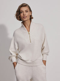 VARLEY DAVIDSON SWEAT - IVORY MARL