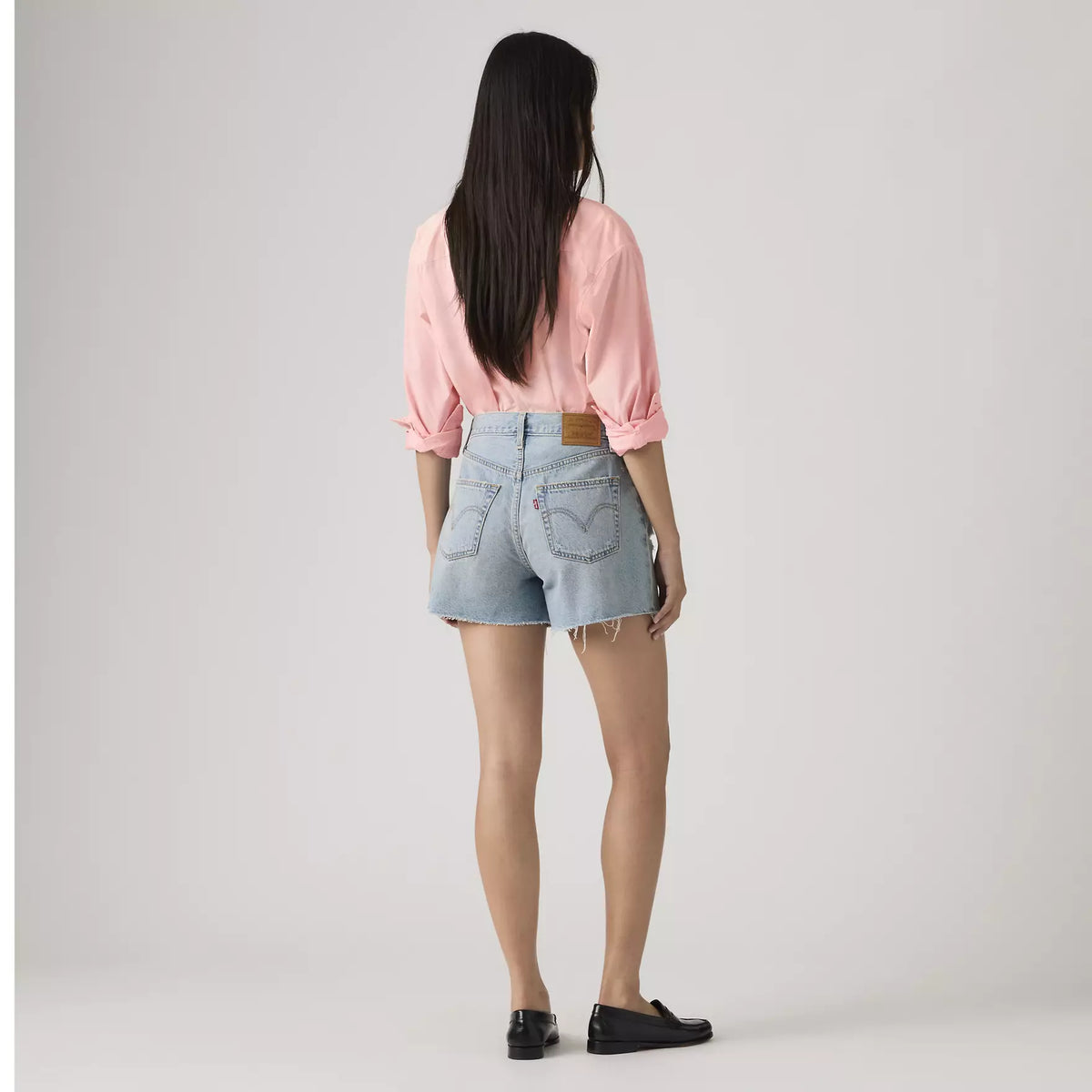 LEVIS RIBCAGE SHORTS - BEEN THERE 0002