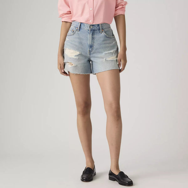LEVIS RIBCAGE SHORTS - BEEN THERE 0002