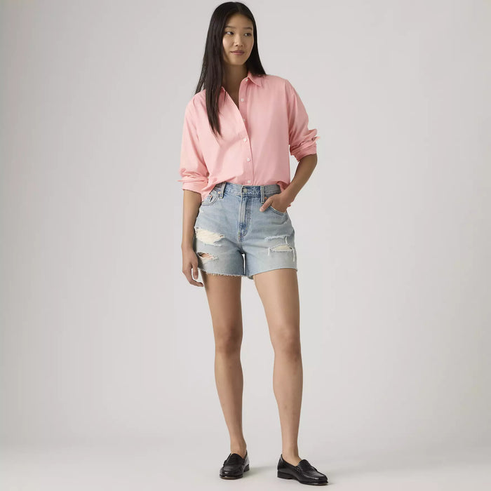 LEVIS RIBCAGE SHORTS - BEEN THERE 0002