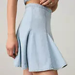 LEVI'S GODET MINI SKIRT - SOFT STONE BLUE 5502