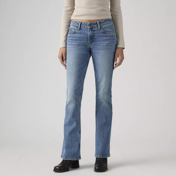 LEVIS LOW SLIM BOOTCUT WOMENS JEANS - KICK START 0002