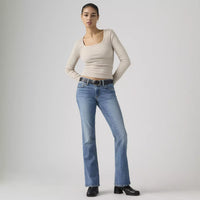 LEVIS LOW SLIM BOOTCUT WOMENS JEANS - KICK START 0002