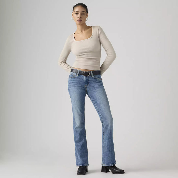 LEVIS LOW SLIM BOOTCUT WOMENS JEANS - KICK START 0002