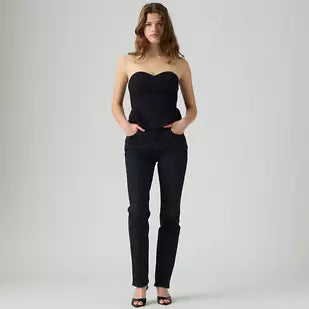 LEVI'S RIBCAGE SLIM WOMENS JEANS - SLIGHT NIGHT STR W0000