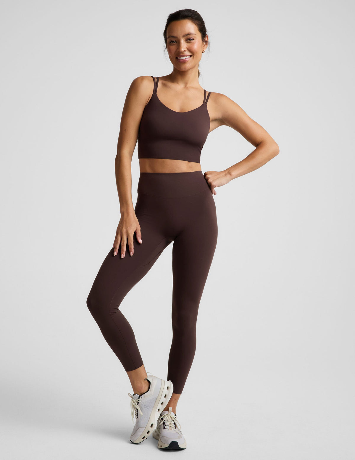 BEYOND YOGA SOFTMARK HIGH WAISTED MIDI LEGGING - COCOA 0092Y