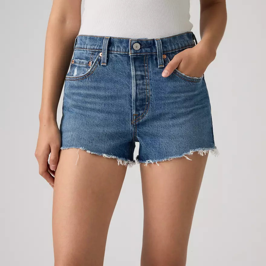 LEVIS 501 ORIGINAL HIGH RISE SHORTS - ROLL AWAY 0528