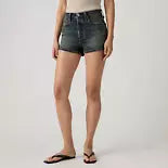 LEVIS 501 ORIGINAL FIT HIGH RISE WOMENS SHORTS - KNOW MY NAME 0550