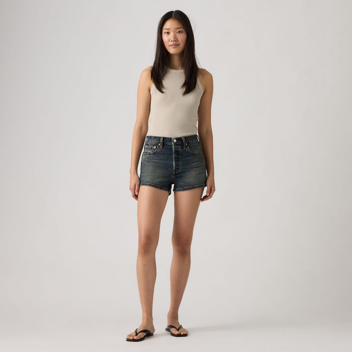 LEVIS 501 ORIGINAL FIT HIGH RISE WOMENS SHORTS - KNOW MY NAME 0550